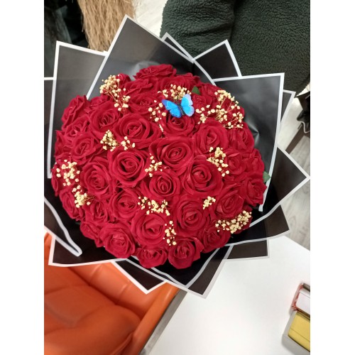 KADİFE SONSUZ GÜL 40LI